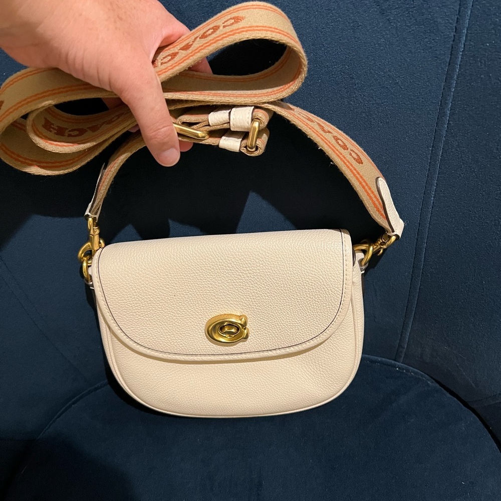 Coach Willow Saddle Bag with Interchangeable Leather and Web Strap